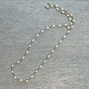 Kendra Scott Long Strand Necklace with White Stones